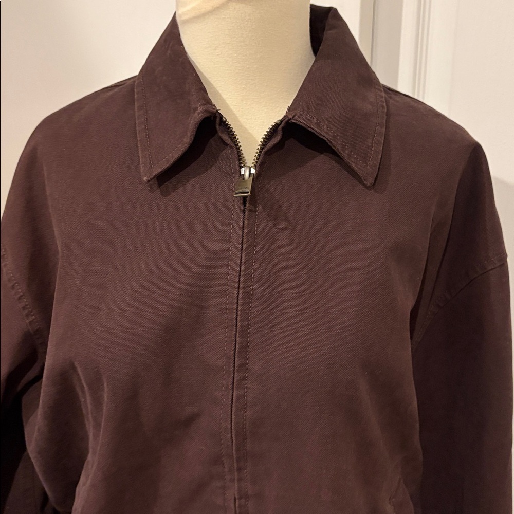 ARITZIA Tna Caddie Blouson Jacket in Rich Brown - Picture 4 of 10